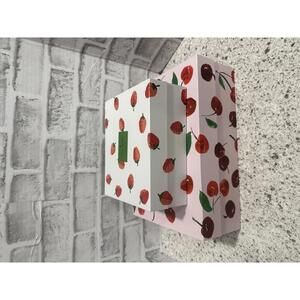Kate Spade Decorative Nesting Storage Boxes in a Cherry and Strawberry Pattern
